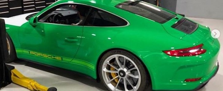 Pure Green 2018 Porsche 911 GT3 Touring Package