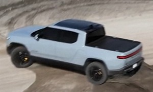 Pure Off-Road Fun With Rivian Filmed From a Drone Proves R1T Is a Jack of All Trades