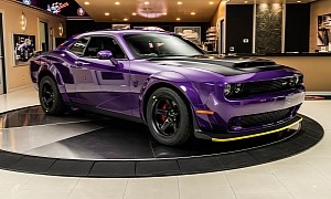 Purple 2018 Dodge Challenger SRT Demon Is Ready for Some HEMI Exorcism