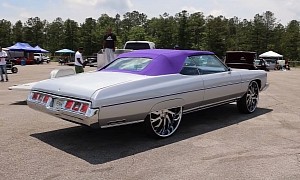 Purple Over Silver 1973 Chevy Caprice Donk Looks Surprisingly Stylish