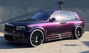 Purple Rolls-Royce Cullinan Steps Out of the Tuning Closet