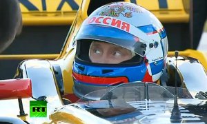 Putin Drives an F1 Car