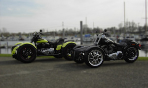 Q-Tec Quad and Trike Conversion Kit for Harley Bikes