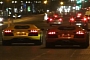 Qatari Aventadors Having Fun in Paris