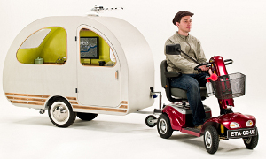 QTvan Is World's Smallest Scooter Caravan
