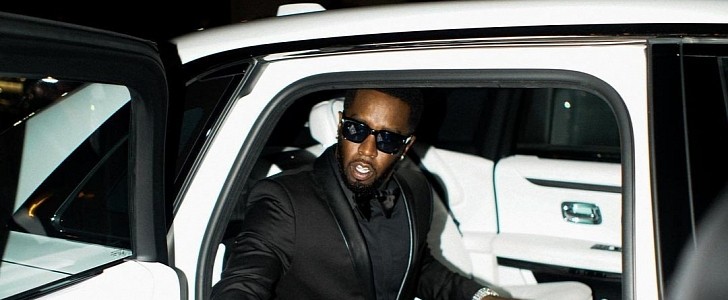 Diddy in White Rolls-Royce Ghost