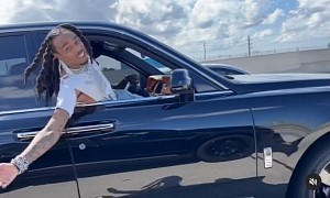 Quavo Enjoys His Rolls-Royce Cullinan from the Passenger Seat, Blasting Hip Hop Music