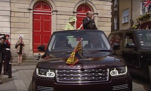 Queen Elizabeth II Celebrated Her 90th Birthday in a Convertible Range Rover