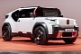 Quirky Citroen Oli Pickup Concept With Cardboard Panels Announced for Retromobile 2023