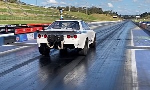 R32 Nissan Skyline GT-R Drag Racing World Record: 6.47 Seconds at 219.94 MPH