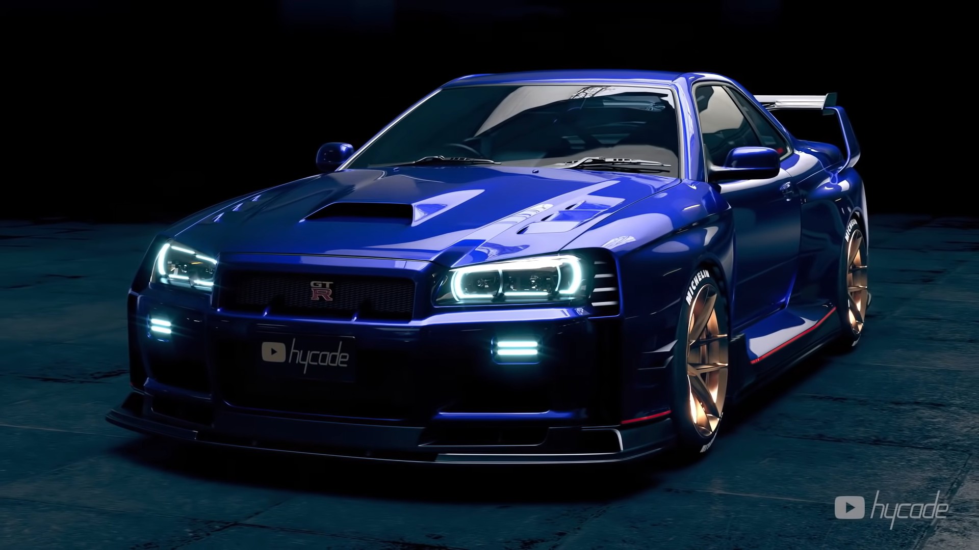 R34 Nissan Gt R Looks Like A Nismo Supercar In Glossy Widebody Rendering Autoevolution