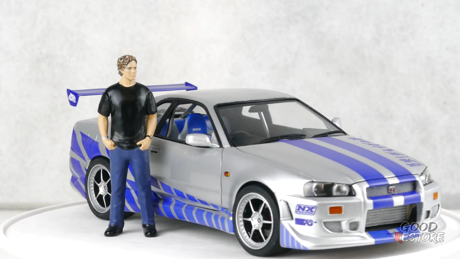 R34 Nissan Skyline GT-R from 2 Fast 2 Furious Gets Scale Model Restoration  - autoevolution