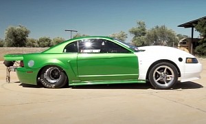 R35 GT-R Gets Cocky With a 1,370-HP Mustang, Pays the Piper