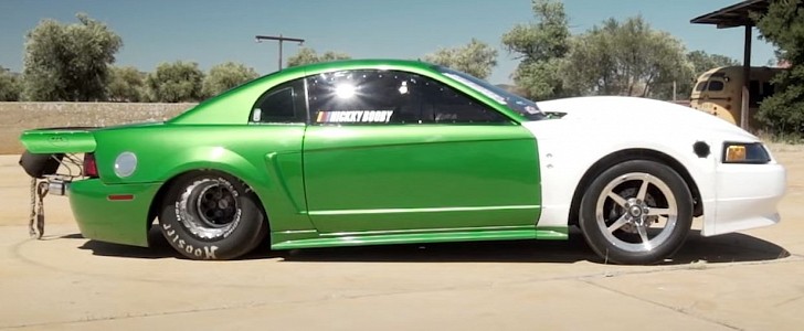 R35 GT-R Gets Cocky With a 1,370-HP Mustang, Pays the Piper