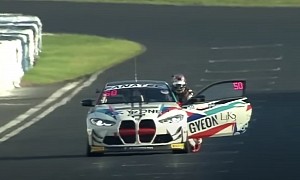 Race Leader Runs Out of Fuel, Has To Push His Car Over the Finish Line