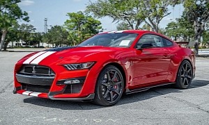 Race Red 2021 Mustang Shelby GT500 Flexes With Carbon Fiber Track Pack