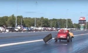 Racer Blows His Own Door Off Mid-Action, Still Wins the Fight