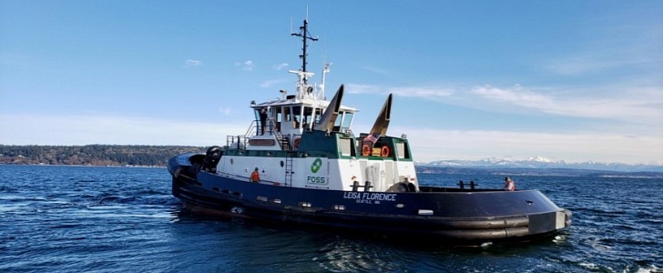 Leisa Florence is one of Foss Maritime's new ASD-90 tugs
