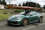 Racing Green Metallic Porsche 911 Has Aston Martin Paint, Hauls a Kayak