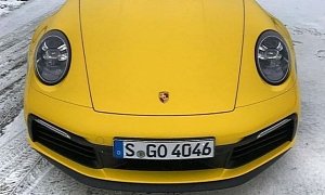 Racing Yellow 2020 Porsche 911 Looks Bewitching In the Snow