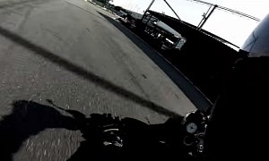Racing Your Bike on a Narrow Kart Track Is Funnily Silly and Causes Lots of Crashes