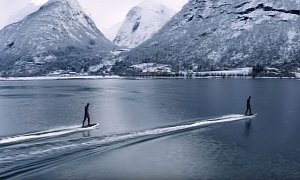 Radinn Electric Surfboards Are Just as Fun on Frozen Fjords as on Sunny Beaches