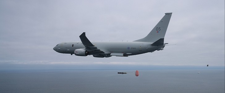 Poseidon P-8A dropped a recovery exercise torpedo during a recent test flight