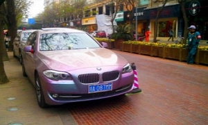 Rainbow Purple BMW 525Li Spotted in China
