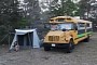 Raising Kindness Is a School Bus Converted Into a Mobile Home for a Family of Three