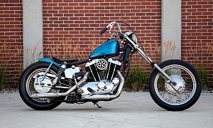 Raked Harley-Davidson Sportster Is a 1971 Chopper Special