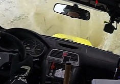 Rally Car Ends Up in a Lake, Crew Remains Incredibly Calm Through It All