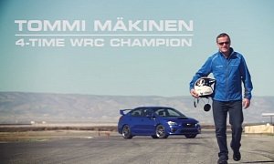 Rally Legend Tommi Makinen Drives the 2015 Subaru WRX STI for Canada