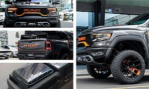 Ram 1500 TRX Adventure Camper Visits the Urban Jungle, Looks Like a Fish out of Water