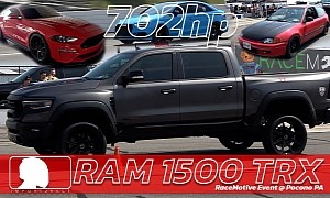 Ram 1500 TRX Faces Ford Mustang in Head-to-Head Battle, Loser Keeps Up With the Winner