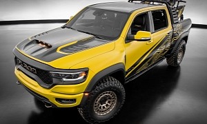 Ram 1500 TRX Gets Dressed in Gold Shot Concept Motocross Attire for 2022 SEMA Show