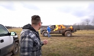RAM 1500 TRX's Ordeal Isn't Over, Ends Up in Flames