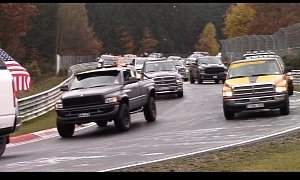 Ram Owners Break the Record for Largest Parade of Pickups On the Nurburgring