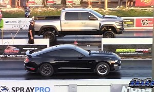 Ram TRX Drags Ford Mustang GT and Nissan GT-R, Someone Gets Shamed, Twice