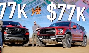 Ram TRX vs. Ford F-150 Raptor: Which Gets You The Most Truck for $77,000?