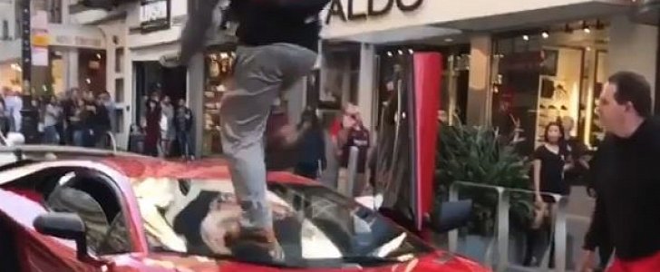 Random Guy Runs Over Lamborghini Aventador SV in San Francisco
