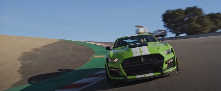 Ford Mustang Shelby GT500 on Laguna Seca