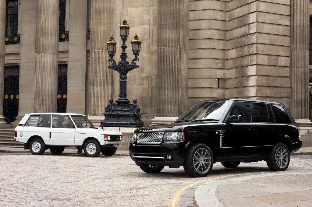 1970s Range Rover and the Autobiography Black edition