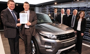 Range Rover Evoque Earns Environmental Certification