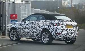 Range Rover Evoque Cabrio Spied Again, This Time at Nurburgring