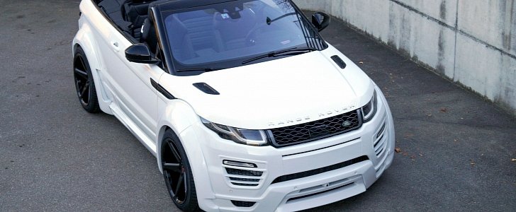 Range Rover Evoque Cabrio With Widebody Kit Rides on Vossen Wheels