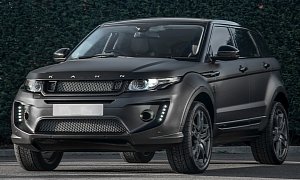 Range Rover Evoque Gets All-Matte Black Carbon Fiber Treatment from Kahn