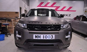 Range Rover Evoque Matte Charcoal Gray Wrap <span>· Video</span>