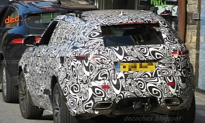 Range Rover Sport Coupe Spied Next to Jaguar F-Pace in Spain