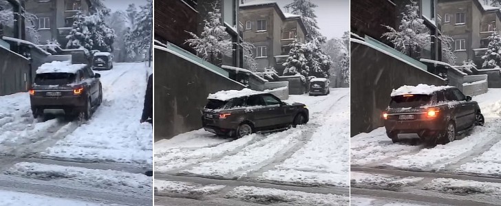 Range Rover Sport fail in the snow