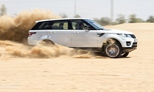 Range Rover Sport Supercharged in Dubai’s Desert: HD Wallpapers
